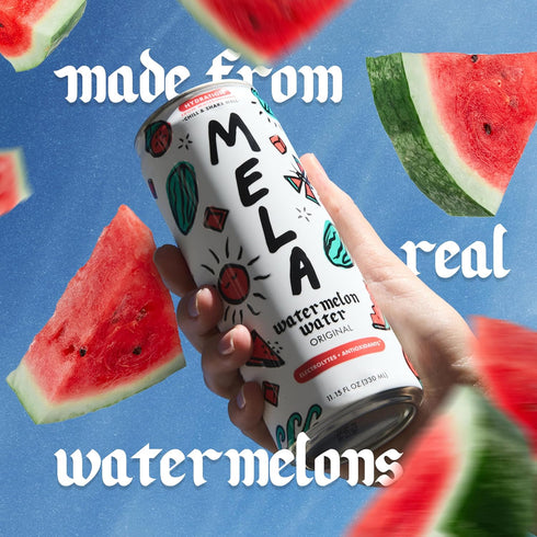 100 11.15 oz, 12-pack) Mela Watermelon Water - Watermelon Juice, Percent Natural Fruit Juice with Vitamin C