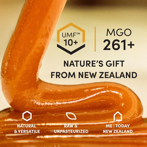 10+/MGO 261+ 8.8oz Me Today Manuka Honey, UMF from New Zealand Authentic, Raw & Unpasteurized Honey | Raw Manuka Honey
