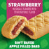 5 6.55 oz Mott's Soft Baked Apple Filled Bars, Strawberry Flavor Snacks, Made with Real Fruit, Ct
