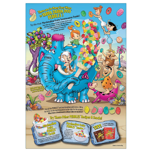 11 oz Marshmallow Fruity PEBBLES Breakfast Cereal for Kids, Gluten Free, Made with Sweetened Puffed Rice