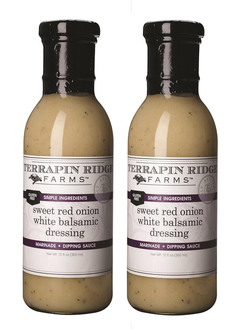 Terrapin Ridge Farms Sweet Red Onion White Balsamic Dressing Creamy Gourmet 12