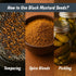 8 oz Spice Profile USDA Organic Black Mustard Seeds, Lab Tested, Resealable Pouch, Kaali Rai/Sarson, Mostaza Negra en