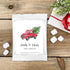 Best Day Ever Spot (Set 24) Red Pickup Truck Christmas Hot Chocolate, Hot Chocolate Bar, Personalized Cocoa Favors
