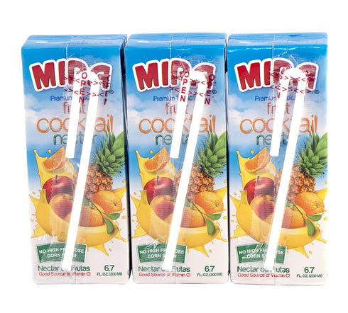 Mira 9 Packs 3 Premium Tropical Fruit Cocktail Nectar