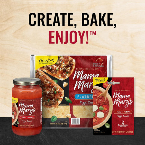 Mama Mary's 14 (Pack 12) Traditional Pizza Sauce, Ounce