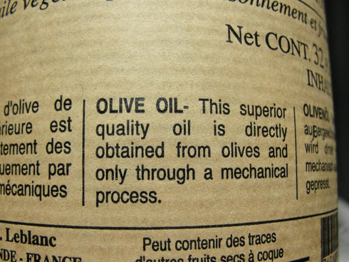 J. LeBlanc 32 oz 1 Jean LeBlanc Pure Extra Virgin Olive First Press Oil - liter
