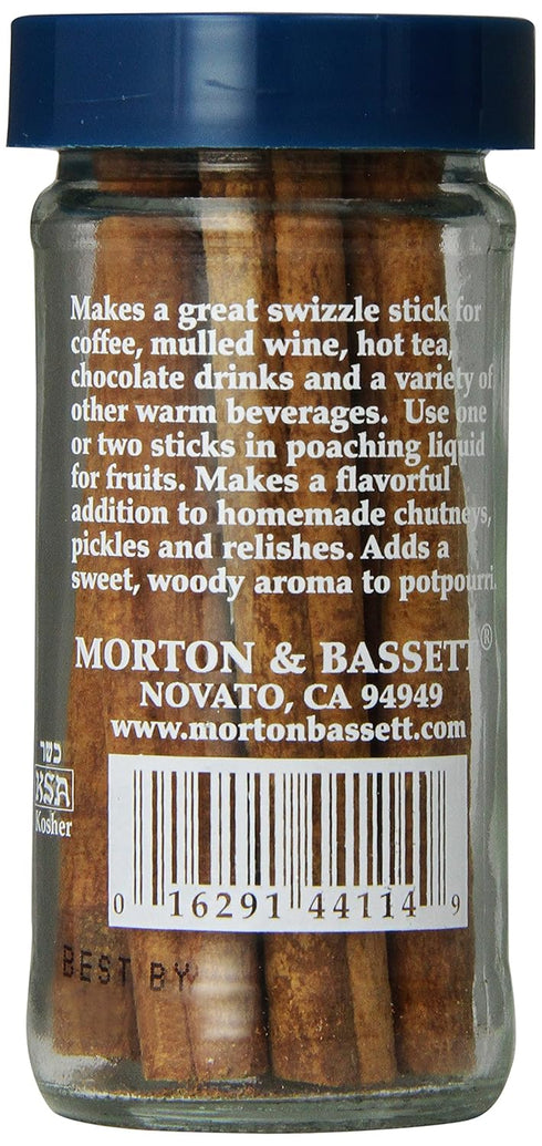 Morton & Bassett Cinnamon Sticks, 1.1-Ounce Jar