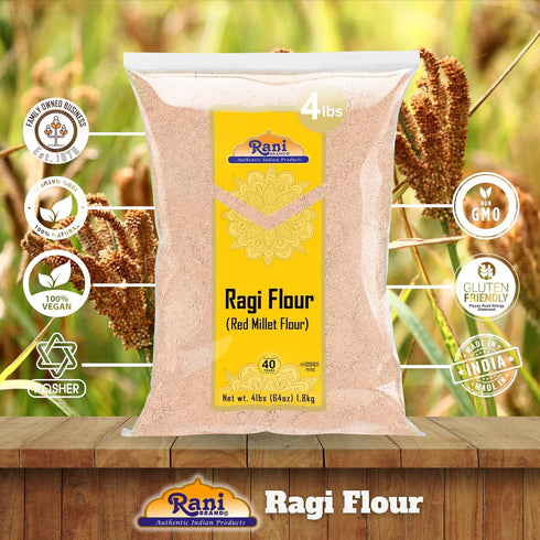 64oz (4lbs) 1.81kg Rani Ragi (Finger Millet) Flour Bulk ~ All Natural | Vegan | Gluten Friendly | NON-GMO | Kosher |