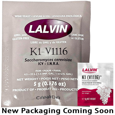 Pack (1 Each-RC212, EC-1118, K1-V1116, QA23, 71B, D47) Lalvin Home Brewing and Wine Making Super Sampler
