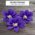 3 Count Global Sugar Art Clematis Sugar Cake Flowers, Light Purple, by Chef Alan Tetreault