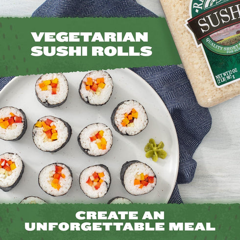 32-Ounce RiceSelect Sushi Rice for Sushi and Japanese Food, Premium Gluten-Free Short-Grain Rice, Non-GMO, Jar