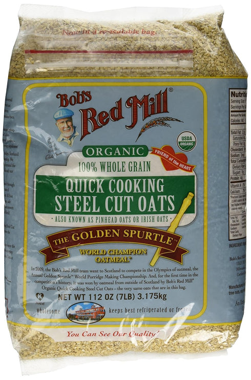 Bob's Red Mill Organic Quick Cooking Steel Cut Oats, 112 oz (7