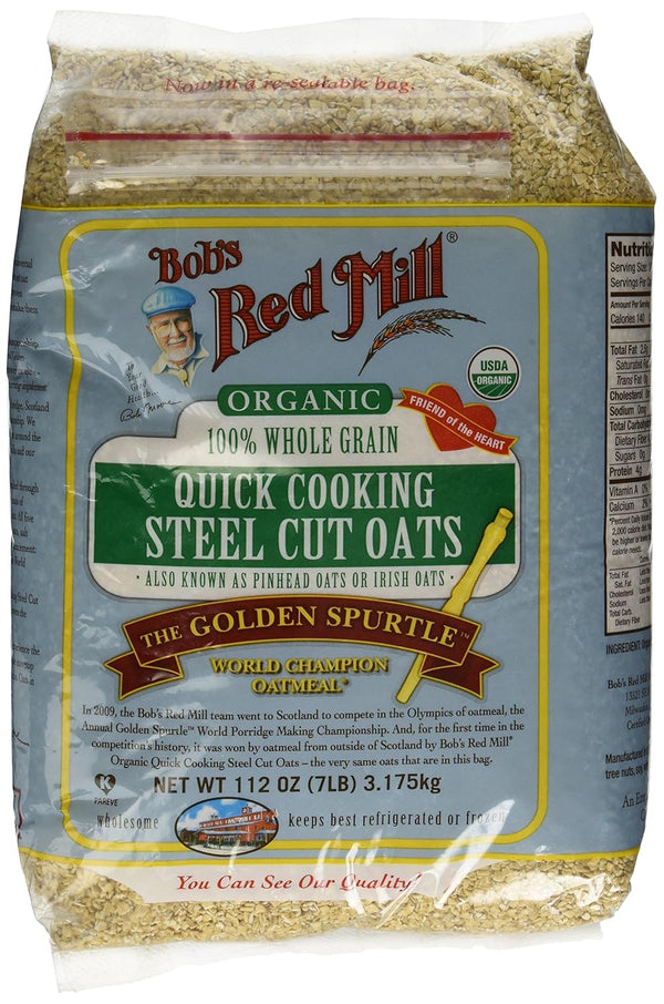 Bob's Red Mill Organic Quick Cooking Steel Cut Oats, 112 oz (7