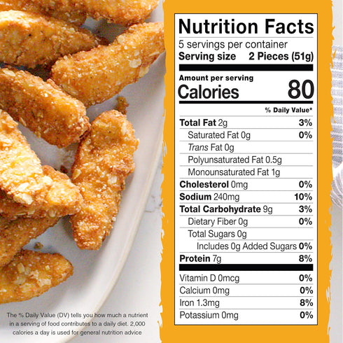 Frozen 9 oz. Gardein Plant-Based Seven Grain Crispy Tenders, Vegan, Meat Alternative