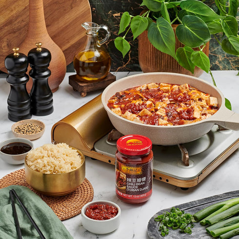 (13 oz 1 Pack), Lee Kum Kee Chili Bean Sauce - Toban Sauce, Sichuan Style, Mild Spice, Perfect for Stir-Frying