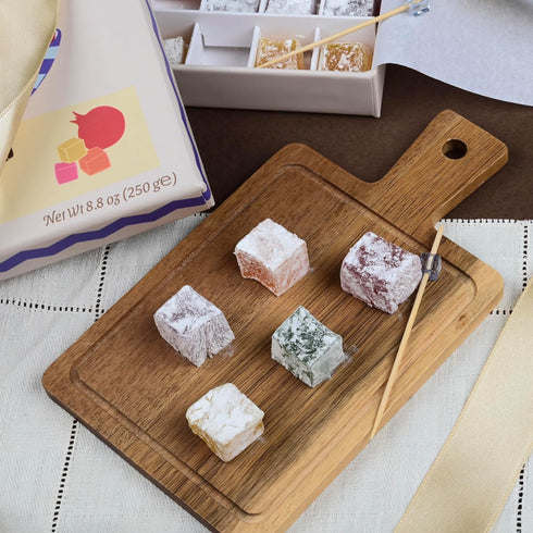 36 Biteyz Original Turkish Delight, Vegan Candy Gift Box - Assorted Gourmet Fruit Snacks with Lemon, Apple, Orange