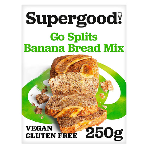 Supergood! Bakery Supergood Go Splits Banana Bread Mix, 250 GR
