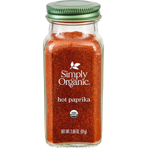 Simply Organic Hot Paprika, Organic, 2.86 Ounce