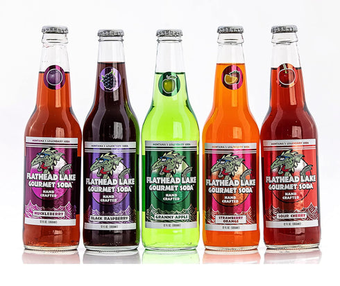 Huckleberry Gourmet Soda - Flathead Lake Flavor