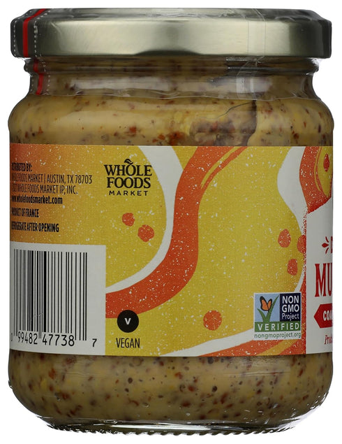 7.06 Whole Foods Market, Coarse Ground Dijon Mustard, Ounce