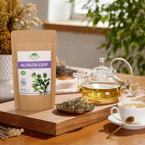 Alfalfa Leaf Tea, 4 oz (113g) Herbal Loose Leaf Tea Bags (Medicago sativa)