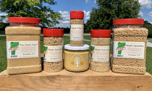 Green Mountain Goodness Pure Vermont Maple Sampler (Granulated Maple Sugar, Maple Sprinkles, Maple Seasoning)