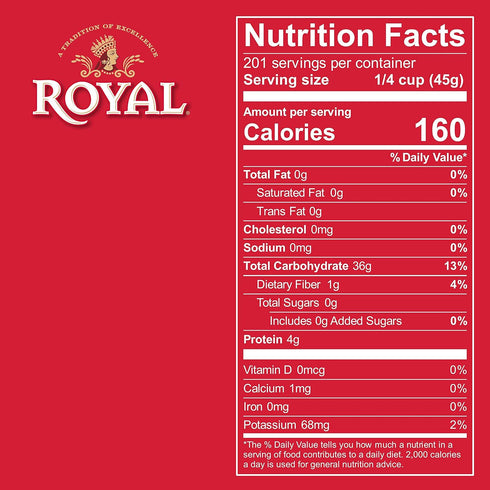 20 lb Royal Chef's Secret Sella Basmati Rice - Authentic Extra Long Grain Parboiled White Rice