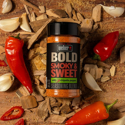 6.4 oz (Pack 2) Weber BOLD Smokey & Sweet Seasoning Blend