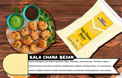 28oz (1.75lbs) 800g Rani Kala Chana Besan (Chick Peas Flour) ~ All Natural | Vegan | Gluten Friendly | NON-GMO | Kosher