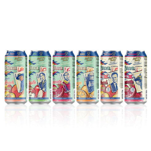 Pack 6 15 oz (Pack 12) 190mg AriZona x Fallout Green Tea Energy Drink, Variety - Flavors, fl of - Caffeine per Can