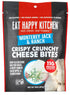 Eat Happy Kitchen 2 oz (Pack 3) 11g Crispy Cheese Bites, Monterey Jack & Ranch, of Crunchy Real Cheese Snack Protein