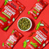 Pack 0.9oz 10 Pack The Only Bean Crunchy Roasted Edamame Snacks (Sriracha), Protein Keto Food, Gluten Free, Asian