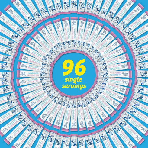 Packets, 96 (Pack 12) Wyler's Light Singles To Go Powder Water Drink Mix, Pink Lemonade, Single Servings