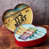 14 Man Crates Gift for Men Meat Heart with Beef & Pork Sticks Heart-Shaped Meat Snack Box for Him, Boyfriend, Husband