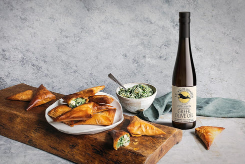 Nicolozakes 375 ml J.E. Greek Extra Virgin Olive Oil, Imported from Crete, Healthy Cooking Essential, Glass Bottle