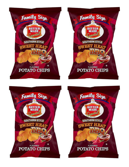Better Made BBQ Barbecue Potato Chips - Sweet, Red Hot, Honey, Sweet