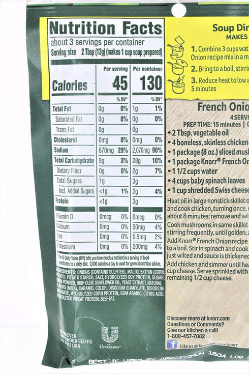 Knorr French Onion Recipe Mix
