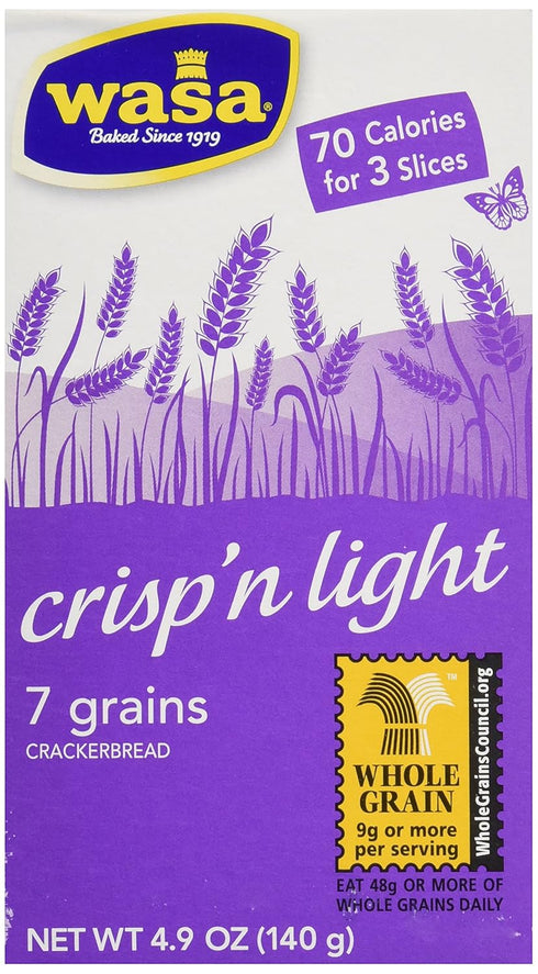 7Grain 4.9 OZ WASA Cracker Crispbread Lght
