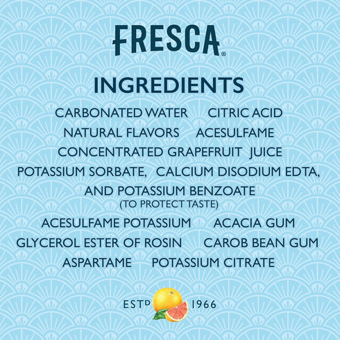 Fresca 16.9 oz 12 Pack Grapefruit Citrus Sparkling Soda Water | Bottles | fl |