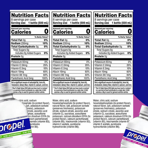 DRINKOLIN Pack (16.9 oz., 12 Propel Zero Water Variety fl. pk.)