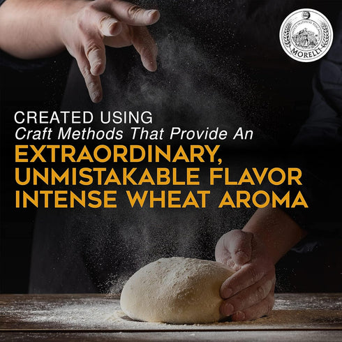 8.8 oz (Pack 2) Morelli Organic Lemon Pepper Linguine Pasta with Wheat Germ, Imported from Italy, Naturally Flavored