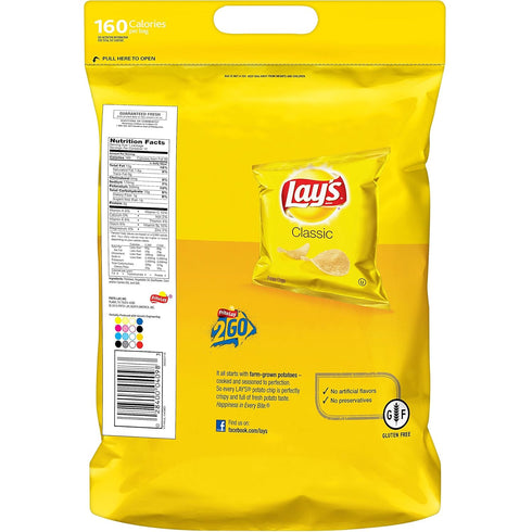 Lay's 12 Classic Potato Chips, Singles