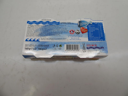 Dardanel 160gx2 Pack Canned Tuna in Sunflower Oil