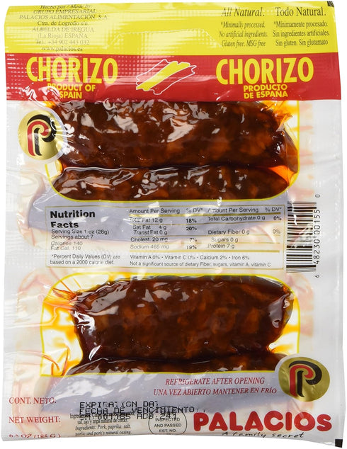 Palacios 'Oreados' Mini-Chorizo 4 Pack