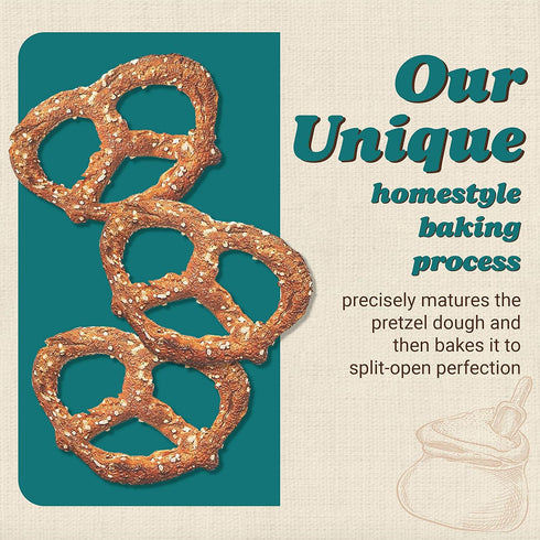 11 oz (6 pack) 66 Unique Snacks - Multi Grain Splits Pretzels, Homestyle Baked, Certified OU Kosher and non-GMO, Bag No