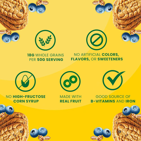 Pack, 12 Packs (4 Pack) belVita Breakfast Bars Biscuits, Blueberry, Value Biscuits Per