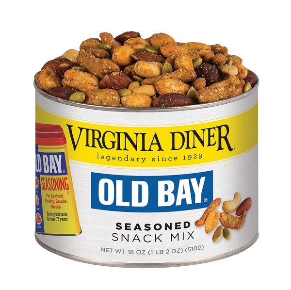 Virginia Diner Natural Virginia Old Bay Snack Mix with Peanuts, Cashews, Cheddar