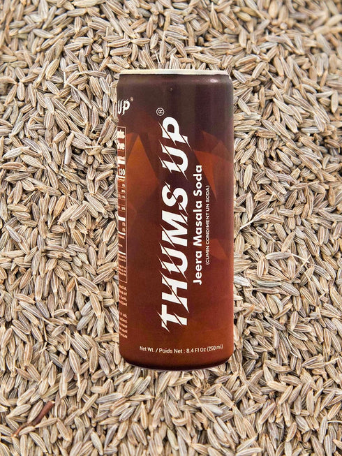 250ml/ 8.4 Fl.Oz (PACK 6) Thums UP Jeera Masala Soda/Cumin Condiment Soda Each