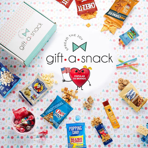 Package (50 Count) Gift A Snack - Easter Treats, Healthy Snack Box Care + Greeting Card Birthday Treats Gift Basket