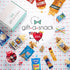 Package (50 Count) Gift A Snack - Easter Treats, Healthy Snack Box Care + Greeting Card Birthday Treats Gift Basket